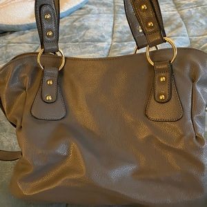 Large gray purse